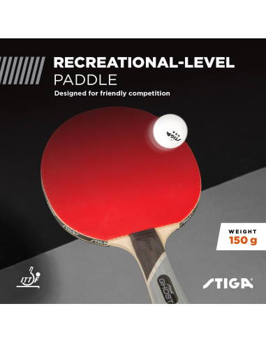 Raqueta de Tenis de Mesa STIGA Ghost - 5 Capas - Principiantes