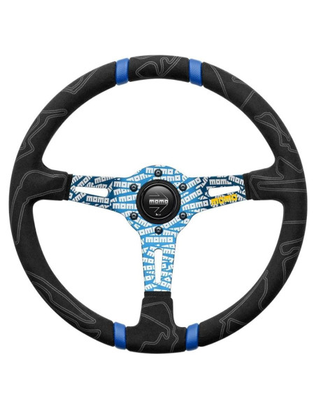 Volante MOMO Motorsport Ultra Street 350mm Microfibra Azul Volante MOMO Motorsport Ultra Street 350mm Microfibra Azul