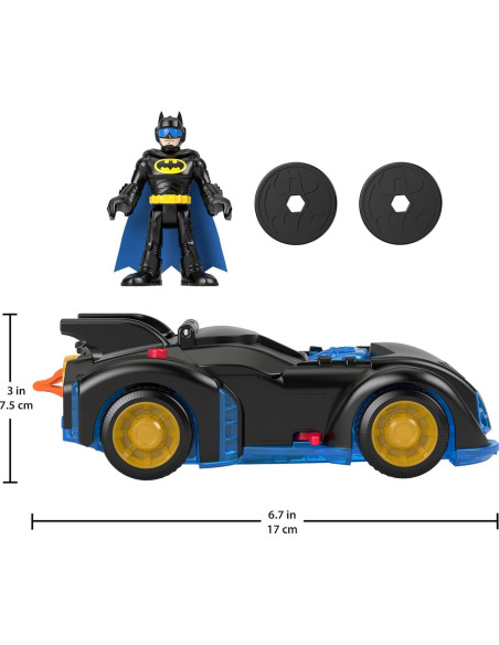 Juguete Batmóvil Fisher-Price Imaginext con Figura de Batman Juguete Batmóvil Fisher-Price Imaginext con Figura de Batman