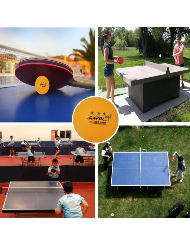 Pelotas de Tenis de Mesa MAPOL 200 Naranjas 3 Estrellas