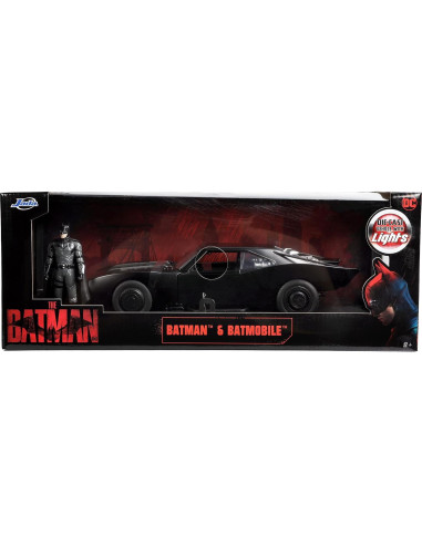 Juguete Jada Toys Batmóvil 1:18 con Luces y Figura