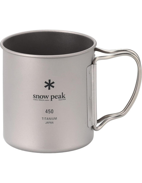 Taza de Camping de Titanio Snow Peak 450ml Ligera y Compacta Taza de Camping de Titanio Snow Peak 450ml Ligera y Compacta