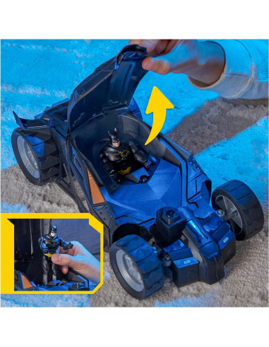 Coche RC Batmobile Spin Master 30 cm con figura de Batman