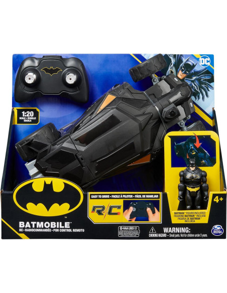 Coche RC Batmobile Spin Master 30 cm con figura de Batman Coche RC Batmobile Spin Master 30 cm con figura de Batman