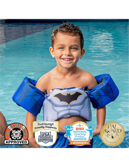 Chaleco Salvavidas SwimWays Batman para Niños 15-25 kg Chaleco Salvavidas SwimWays Batman para Niños 15-25 kg