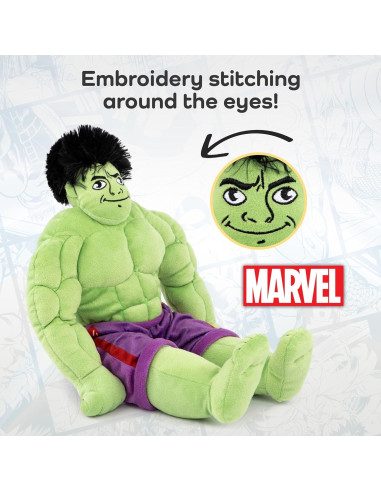 Almohada de Peluche Hulk Jay Franco 30 cm Microfibra Suave
