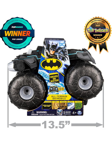 Vehículo RC Batmobile Todo Terreno Spin Master 1:15 Resistente al Agua