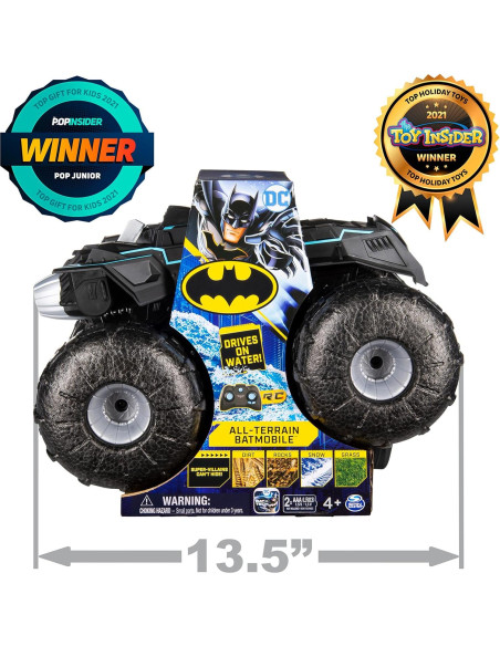 Vehículo RC Batmobile Todo Terreno Spin Master 1:15 Resistente al Agua Vehículo RC Batmobile Todo Terreno Spin Master 1:15 Resistente al Agua