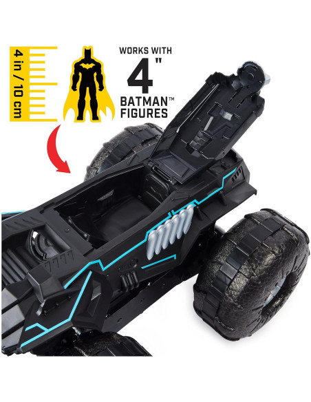 Vehículo RC Batmobile Todo Terreno Spin Master 1:15 Resistente al Agua Vehículo RC Batmobile Todo Terreno Spin Master 1:15 Resistente al Agua