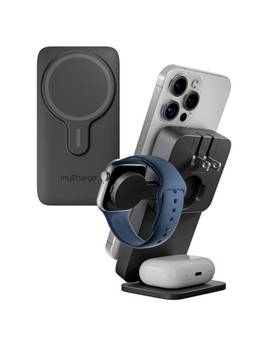 Cargador Inalámbrico 3 en 1 myCharge EcoHub para Apple