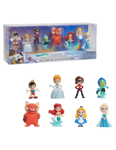 Set de Figuras Disney100 Años de Transformaciones 8 Piezas Just Play