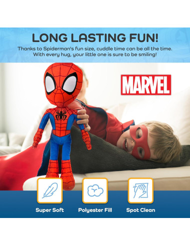 Almohada Buddy Spiderman Jay Franco 43 cm Microfibra Suave