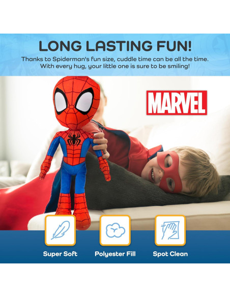 Almohada Buddy Spiderman Jay Franco 43 cm Microfibra Suave Almohada Buddy Spiderman Jay Franco 43 cm Microfibra Suave