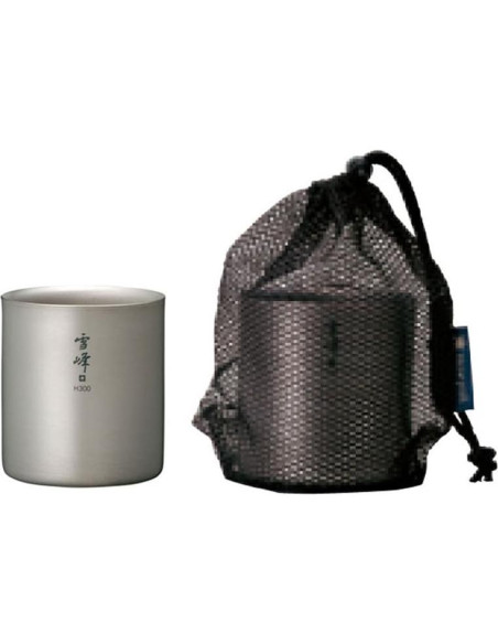Taza Apilable de Titanio Snow Peak TW-122, 426.5 ml, Ultraligera Taza Apilable de Titanio Snow Peak TW-122, 426.5 ml, Ultraligera