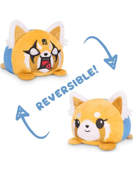 Peluche Reversible TeeTurtle Aggretsuko 10 cm Suave Peluche Reversible TeeTurtle Aggretsuko 10 cm Suave