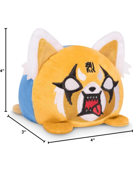 Peluche Reversible TeeTurtle Aggretsuko 10 cm Suave Peluche Reversible TeeTurtle Aggretsuko 10 cm Suave