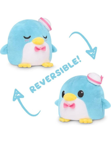 Peluche Reversible TeeTurtle Tuxedo Sam 10 cm Suave