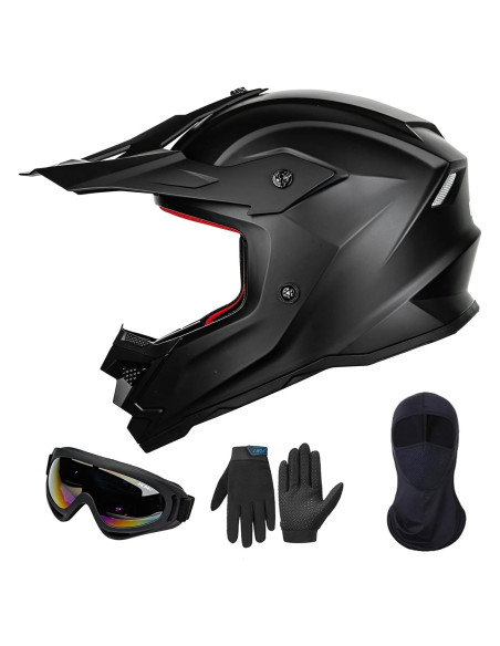 Casco ILM Z705 para Niños Off Road Negro Mate M Casco ILM Z705 para Niños Off Road Negro Mate M
