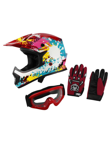 Casco XFMT XF-272 para Niños Motocross Z-Spray Graffiti Casco XFMT XF-272 para Niños Motocross Z-Spray Graffiti