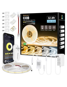 Tira de luz LED COB Wefomey 10m regulable 2700K-6500K