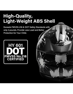 Casco de Motocross XFMT para Niños con Gafas y Guantes 2