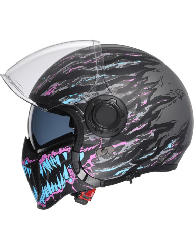 Casco de Motocicleta TRIANGLE OP12A Doble Visor Talla L