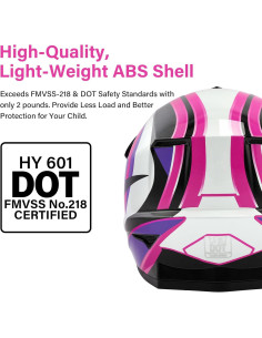Casco Motocross XFMT Modelo XF-271 Rosa Rojo Mediano 2