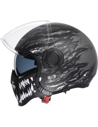 Casco de Motocicleta TRIANGLE OP12A Doble Visor Talla L