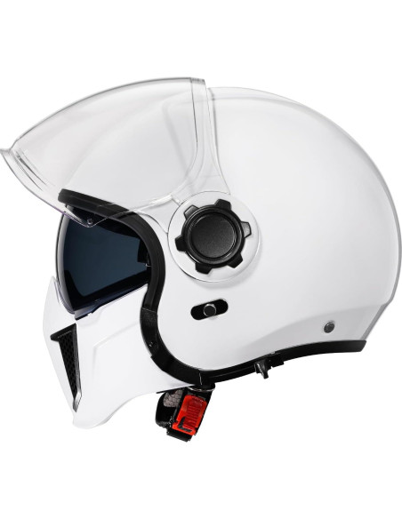 Casco de Motocicleta TRIANGLE OP12A Doble Visera Blanco M Casco de Motocicleta TRIANGLE OP12A Doble Visera Blanco M