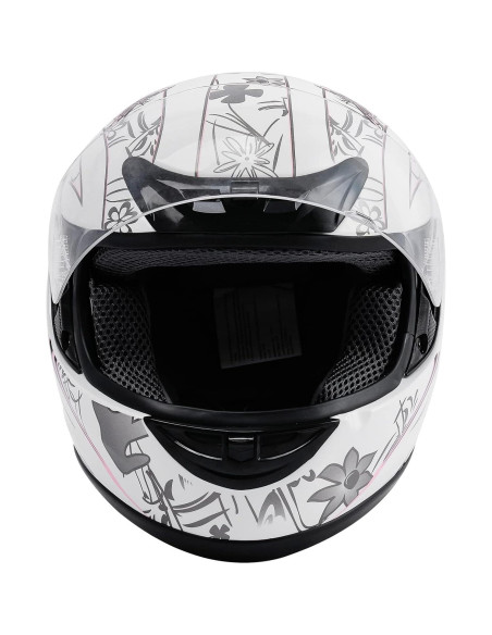 Casco TCMT Integral Mariposa Rosa con Visera Solar Casco TCMT Integral Mariposa Rosa con Visera Solar