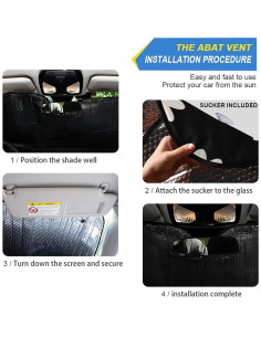 Protector Solar Plegable para Parabrisas Senya 139.7x70.1cm 2