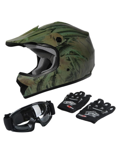 Casco Integral TCT-MOTORPARTS para Niños Motocross Pequeño