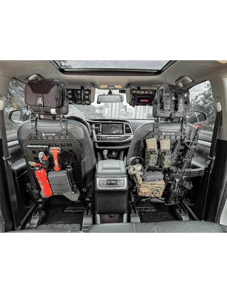 Organizador de Visera de Coche PETAC GEAR Negro EDC Molle Organizador de Visera de Coche PETAC GEAR Negro EDC Molle