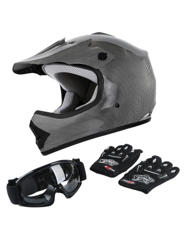 Casco Integral TCT-MOTORPARTS para Niños Motocross Mediano