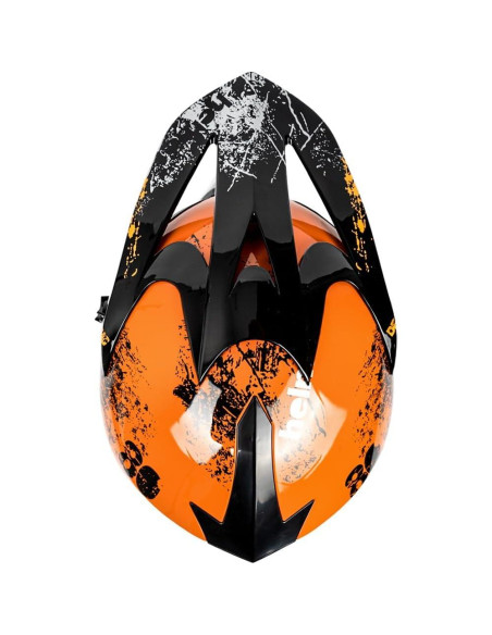 Casco de Motocross Yesmotor YK125 Niños Naranja M con Set 4 Pzas Casco de Motocross Yesmotor YK125 Niños Naranja M con Set 4 Pzas