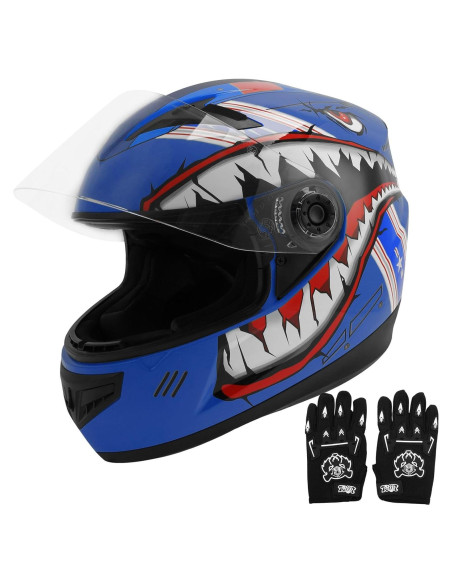 Casco TCT-MOTORPARTS para Niños Grande Boca de Tiburón Casco TCT-MOTORPARTS para Niños Grande Boca de Tiburón