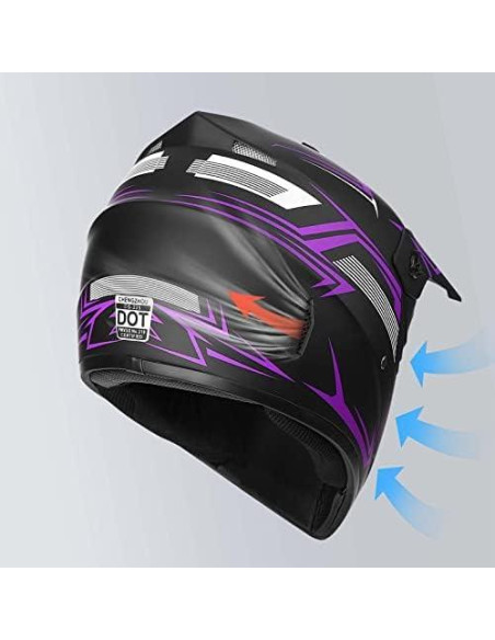 Casco de Motocross Yesmotor 225 para Niños - Set 4 Piezas Casco de Motocross Yesmotor 225 para Niños - Set 4 Piezas