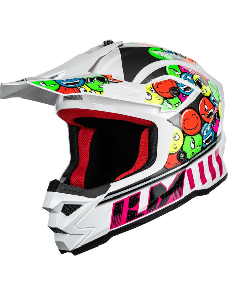 Casco Motocross ILM Z705 para Niños Chicle S - Certificado DOT ECE Casco Motocross ILM Z705 para Niños Chicle S - Certificado DOT ECE