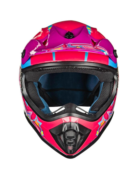 Casco ILM 128YS para Niños Motocross Rosa Pony Juvenil Casco ILM 128YS para Niños Motocross Rosa Pony Juvenil