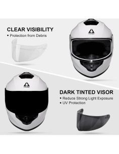 Casco Integral TRIANGLE TFF15-MB-VS Blanco Brillante 2