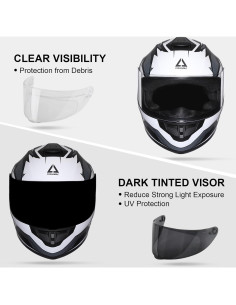 Casco Integral TRIANGLE TFF15 Doble Visera y Ventilación 2