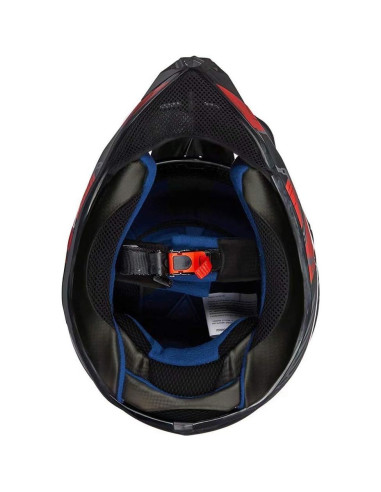 Casco Motocross ILM 128YS Juvenil Rojo Negro Ligero