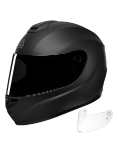Casco Integral TRIANGLE TFF15 Negro Mate Doble Visera
