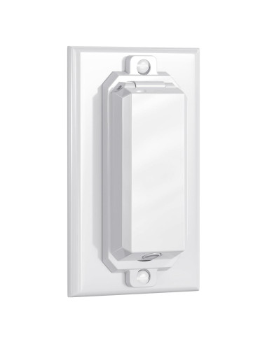 Protector de Interruptor de Luz CLYMENE Estilo Rocker Blanco 2 Pzs
