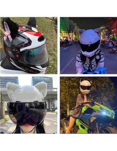 Decoraciones de Casco Luchike Orejas de Gato Talla Única