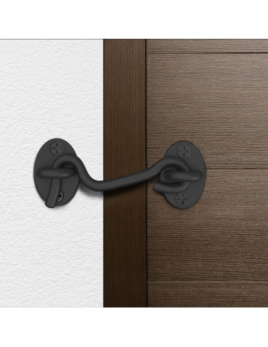 Cerradura de Puerta de Granero CRANACH 10 cm Acero Inoxidable 2 Pzs
