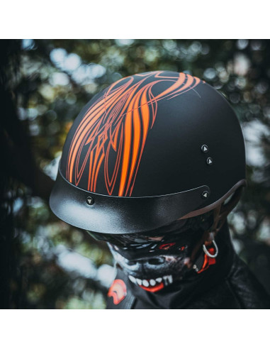 Casco de motocicleta VCOROS F-07 con visera solar L