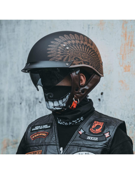 Casco de motocicleta F-07 VCOROS con visera solar y hebilla Casco de motocicleta F-07 VCOROS con visera solar y hebilla