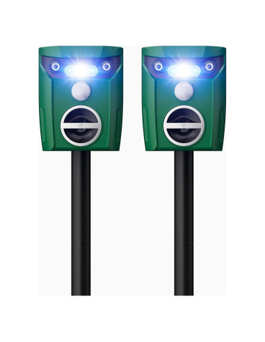 Repelente de Animales Solar VISSON TEC 2 Paquetes Ultrasonido