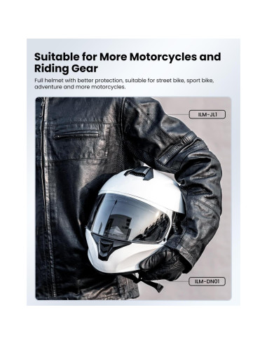 Casco de Motocicleta ILM ST-06 Blanco Pequeño con Ventilación